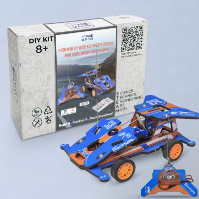 Robo Man DIY Wireless Remote Control Mini Turbo Racing Car Steam Kit